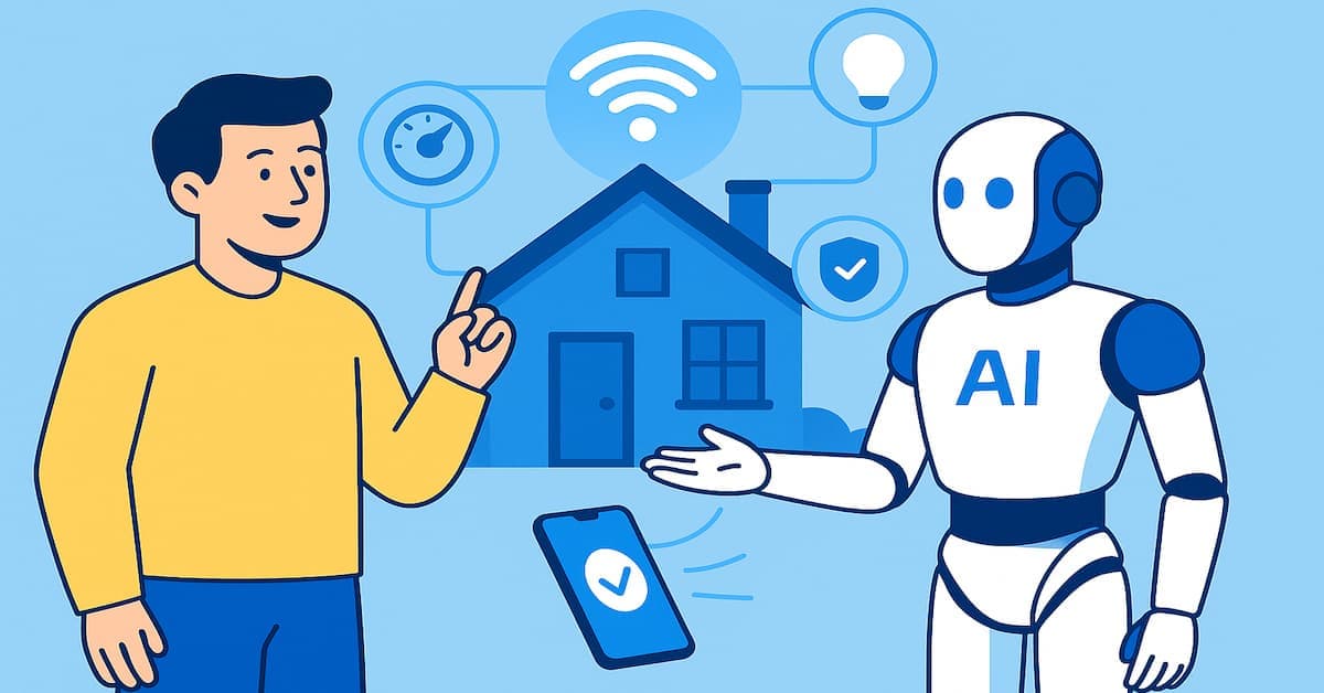 Ce este AI și cum o folosești zi de zi 4 Casă inteligentă controlată de om și AI pentru confort și automatizare