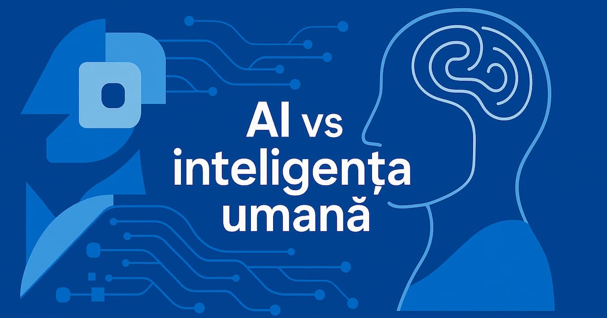 diferențe dintre AI vs inteligența umană