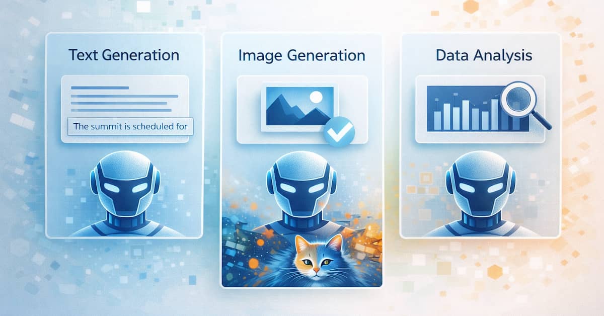 tipuri de inteligență artificială – text imagine analiză