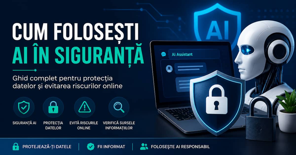 Cum folosești AI în siguranță și cum îți protejezi datele personale online