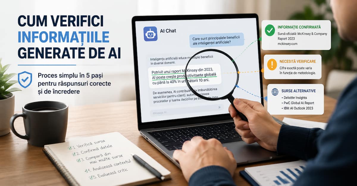 Cum verifici informațiile generate de AI folosind surse oficiale