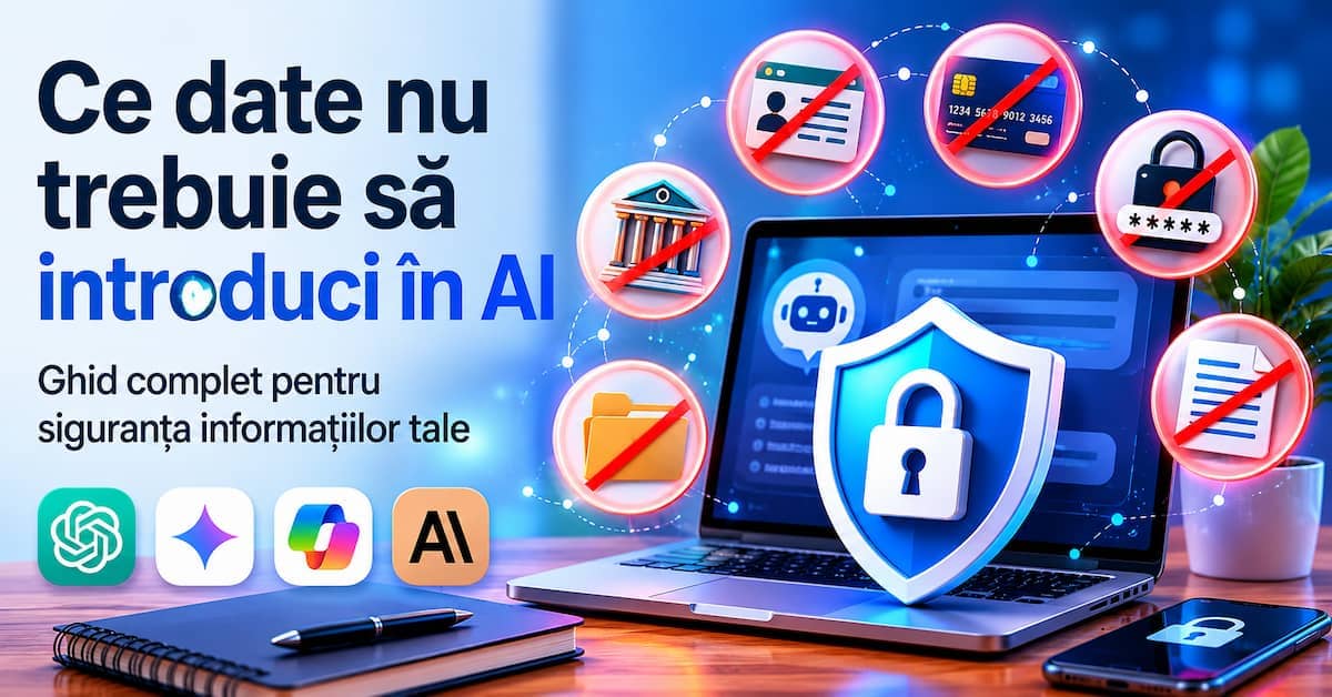 Ce date nu trebuie să introduci în AI atunci când folosești ChatGPT, Gemini sau Claude