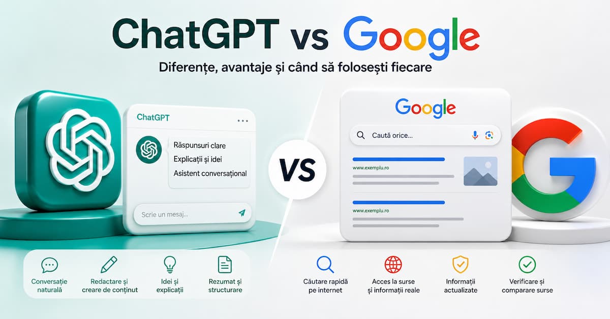 chatgpt vs google comparate vizual