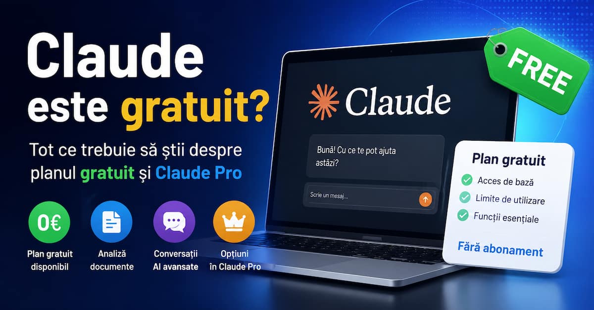 Claude este gratuit? Planul Free și Claude Pro explicate.