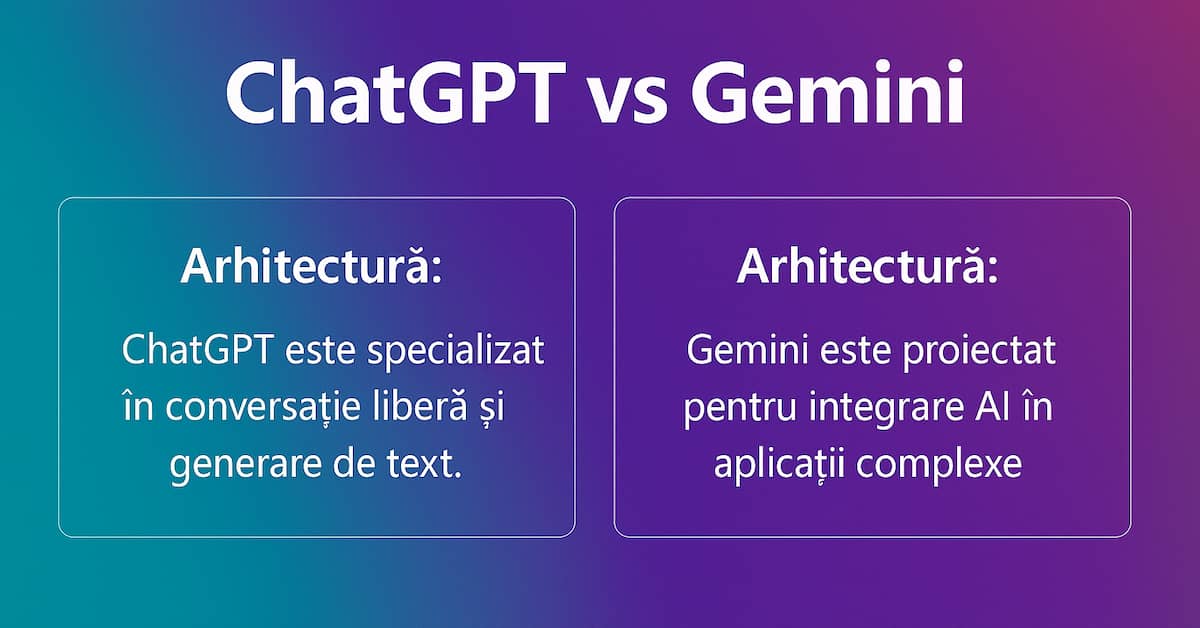 ChatGPT vs Gemini: care este mai bun pentru tine 3 comparație între modele de limbaj